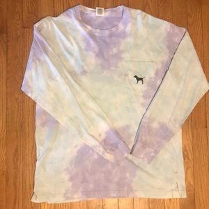 VS PINK Tie Dye Long Sleeve Tee